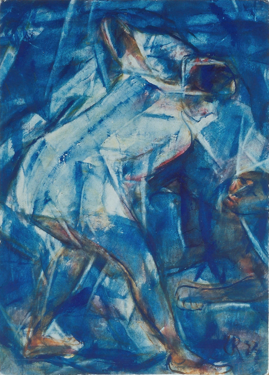 "Two Figures" by Christian Rohlfs (1924)